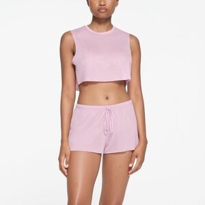 Skims Sleep Super Cropped Tank in Orchid • NWT